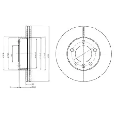 Disc frana DELPHI BG4328