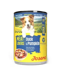 Hrană umedă câini rață și dovleac Josera Meat Lovers Menu 400 g