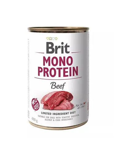 BRIT Mono Protein Beef 400 g Hrana umeda caini, cu vita