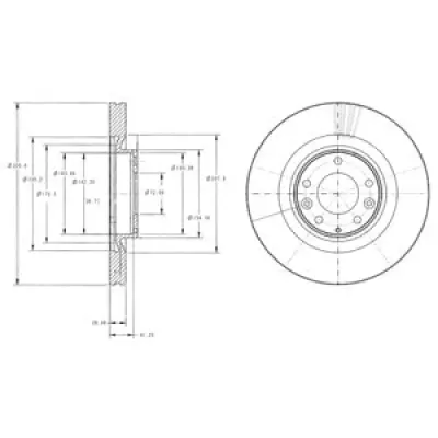Disc frana DELPHI BG9104