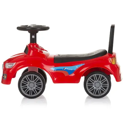 Masinuta de impins Chipolino Sprinter Red cu spatiu de depozitare, spatar confortabil si volan cu sunete, greutate admisa 25 kg