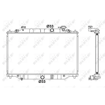 Radiator, racire motor NRF 58416