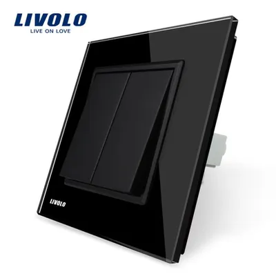Intrerupator mecanic dublu Negru