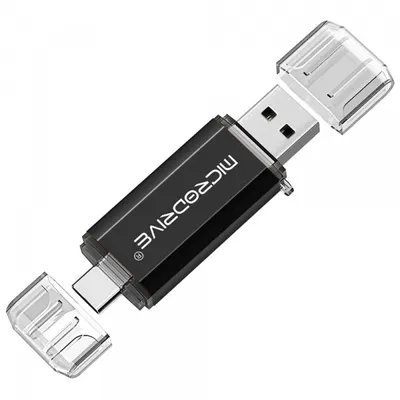 Memorie Externa USB-A / USB-C MicroDrive, 64Gb