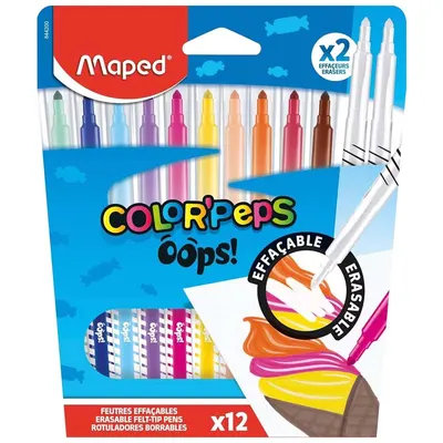 Carioci 12 culori/set, Color'Peps Oops, Maped
