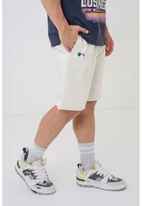’47 - Pantaloni scurti din amestec de bumbac cu snur NY Yankees - Alb fildes