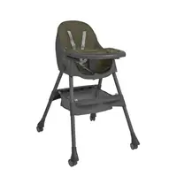 Scaun de masa, Bebe Stars, Comfy, Transformabil in scaun de joaca, Pliabil, Pana la 15 kg, Cu spatar inclinabil in 3 pozitii, Cu tavita dubla detasabila, Conform cu EN14988:2017, 6 luni+, Green