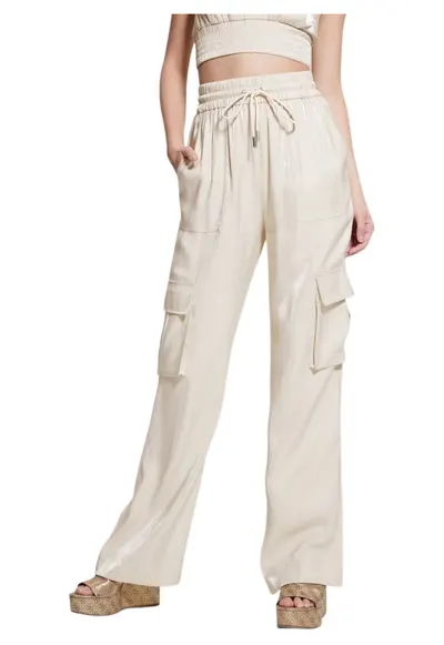 Pantaloni cargo cu talie inalta