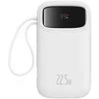 Baterie Externa Baseus Qpow2, 10000mAh, 22.5W, QC + PD, 1 x Lightning - 1 x USB-A - 2 x USB-C, Alba P10055003223-00