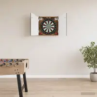vidaXL Cabinet pentru ținte de darts Lemn vechi 56 x 12 x 63 cm