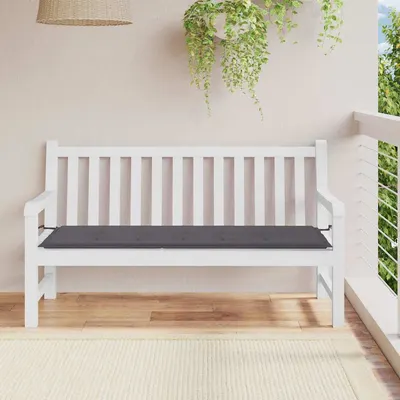 vidaXL Pernă de bancă de grădină antracit 150x50x3 cm textil oxford