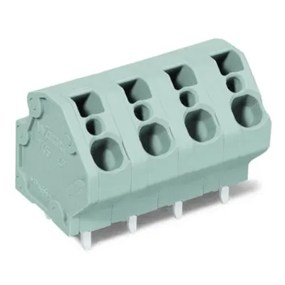 PCB terminal block; 4 mm²; Pin spacing 7.5 mm; 9-pole; CAGE CLAMP®; 4,00 mm²; gray