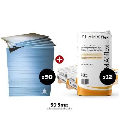 Kit profesional silicat + adeziv (50+12 buc)