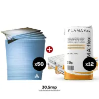 Kit profesional silicat + adeziv (50+12 buc)