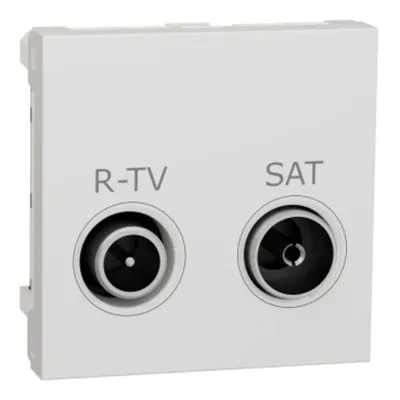 Noua Unica, Priza R-TV/SAT intermediara 2m alb