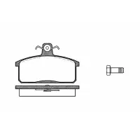 Set placute frana, frana disc REMSA 0128.40