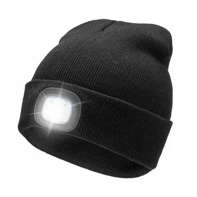 Caciula unisex cu led, reincarcabil USB, luminare in 3 moduri, marime universala