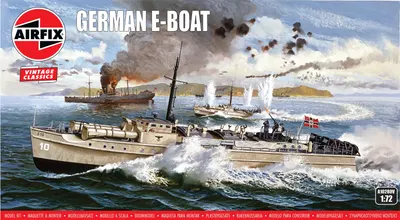 Airfix Model asamblabil Militar: Nave - German Schnellboot E-Boat - Vintage Classics