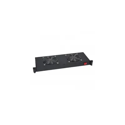 19 ventilation shelf - 1 U - pentru encloures - cu 2 fans - depth 150 mm