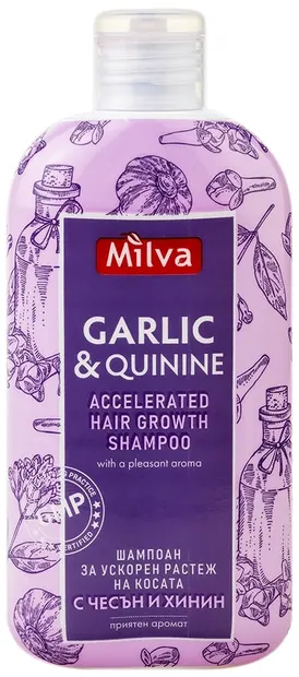 Milva Șampon cu usturoi și chinină, 200 ml