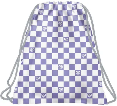 Geantă sport BackUp 8 A - Violet Checkerboard