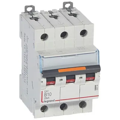 Disjunctor DX³-3P-400V~-10A-25kA-curba B - 3M