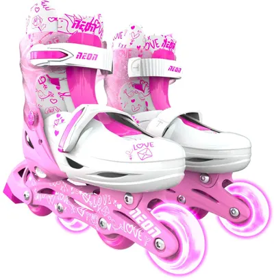 Role pentru copii Yvolution - Neon Inline Skates, mărimea 34-37, roz