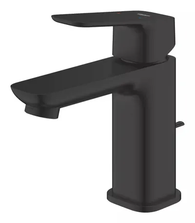Baterie lavoar Grohe Cubeo 1016942430, marime S, 148 mm, ventil, Negru mat