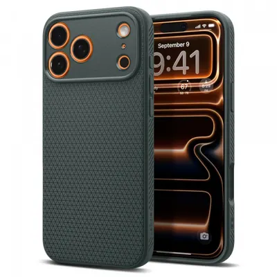 Husa pentru Apple iPhone 17 Pro Max, Spigen, Liquid Air, Verde ACS10267