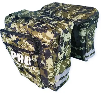 Geantă dublă biciclete electrice/oraș/MTB - Verde militar
