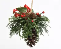 Decoratiune pentru brad - Red Berries Leaves