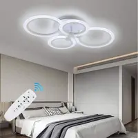 Lustra Led Cercuri 56w cu 4 Brate 3 Culori+ir 580mm X 90mm