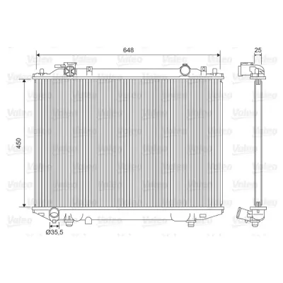 Radiator, racire motor VALEO 701615