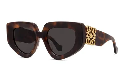 Loewe Anagram Havana Geometric Sunglasses
