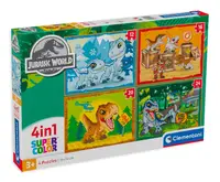 Puzzle Clementoni 4 în 1 - Jurassic World