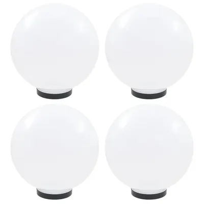 vidaXL Lămpi glob cu LED, 4 buc., 30 cm, PMMA, sferic