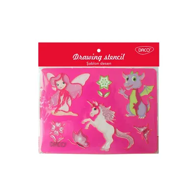 Sablon desen, motiv Unicorni, Daco