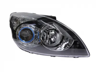 Far dreapta (H1 H7, reglaj electric, fundal negru) HYUNDAI i30 2007-2012