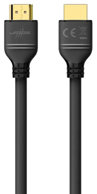 Cablu Hama - uRage Ultra-High-Speed, HDMI/HDMI, 2 m, placat cu aur/negru