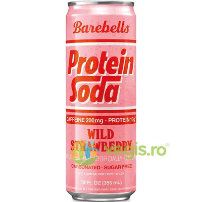 Bautura Proteica Carbogazoasa cu Aroma de Capsuni 355ml
