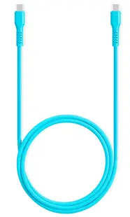 Cablu ttec - Data, USB-C/USB-C, 1.2 m, Neon Blue