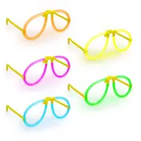 Ochelari luminescenti de petrecere, forma aviator, accesoriu neon, diverse culori