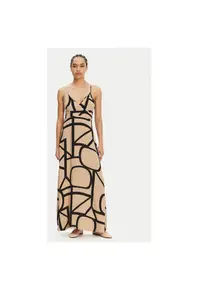 Rochie de vara dama 15317840 - Viscoza - Bej - Bej