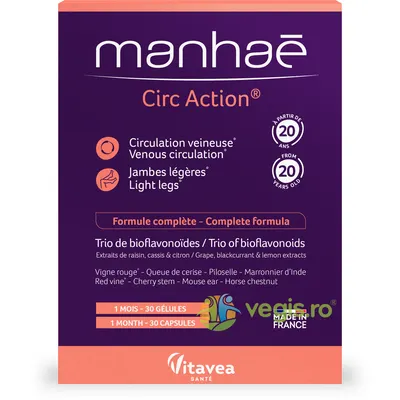 Circ Action (Picioare Usoare) 30cps vegetale Vitavea