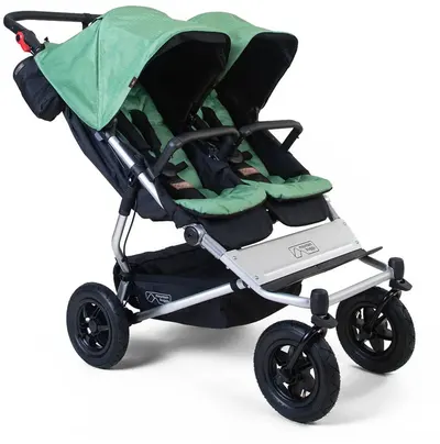 Cărucior pentru gemeni Mountain Buggy - Duet Heritage Plus V4 phil & teds, Matcha