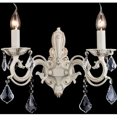 Aplica Elegant Bronze,2 x E14, 230V, D.40cm,H.38 cm,Alb-auriu