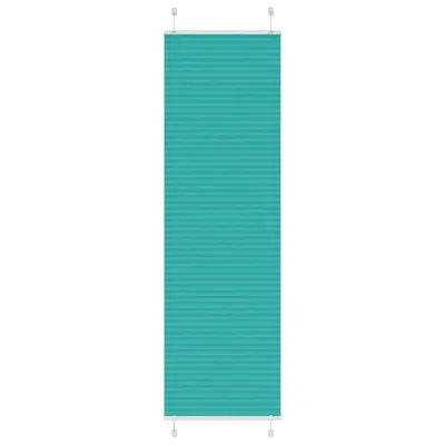 vidaXL Jaluzea plisată verde petrol 65x200 cm Lățime țesătură 64,4 cm