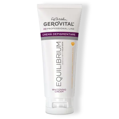 Cremă Depigmentare Cu Vitamina C și Niacinamidă Pentru Estomparea Petelor și Uniformizarea Tenului, Gerovital H3 Equilibrium, 100 Ml