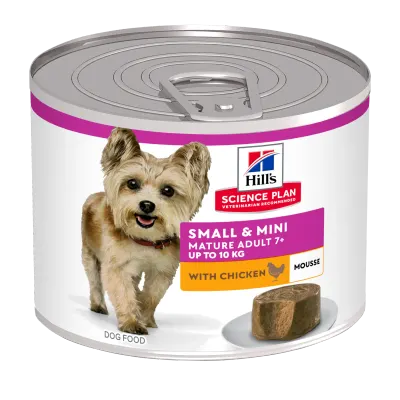Hrana umeda caini, Hill's Science Plan Canine Mature Small & Mini Mousse Chicken, 200 g
