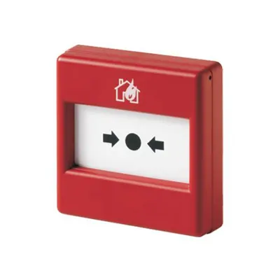 Buton de incendiu conventional Siemens FDM1101-RP, IP44, element resetabil